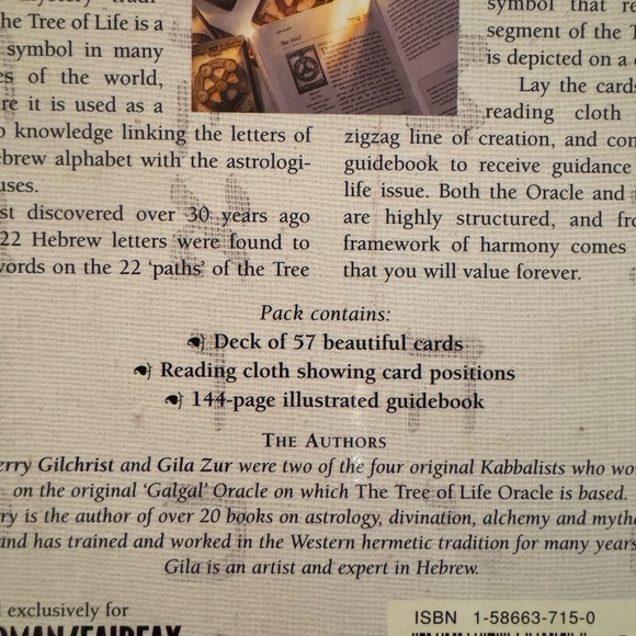 The Tree of Life Oracle Deck Boxed Set LN Kabbalah - Picture 4 of 4